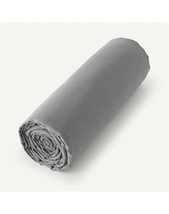 Простыня натяжная из стираного льна Elina серый Am.pm.