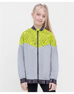 Толстовка с воротом на резинке серая Button blue