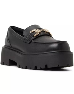 Женские мокасины Oneameth с цепочкой и рифленой подошвой, черный Aldo