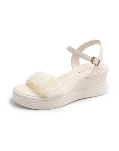 Женские сандалии на одной застежке бежевые, цвет Beige Tonybear