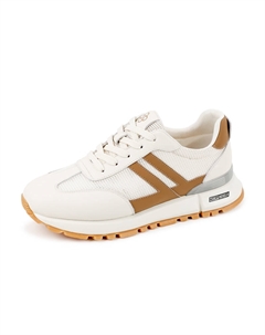 Прочные дышащие низкие повседневные кроссовки мужские, бежево-голубые Qiaonai