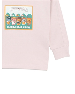 Худи Manga Bear Crew, розовый Emporio armani kids