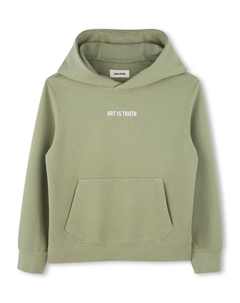 Худи с надписью, зеленый Zadig & voltaire kids