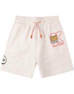 Шорты детские кремово-белые SS24 Kenzo