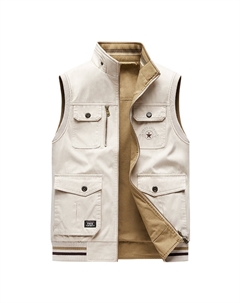 Жилет унисекс, Ecru/Khaki Jeep spirit