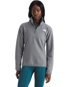 Женская флисовая кофта Glacier с воротом на молнии, серый The north face