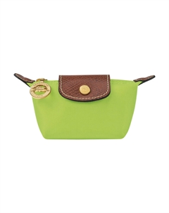 Кожаный клатч-кошелек Le Pliage Regular женский зеленый Longchamp