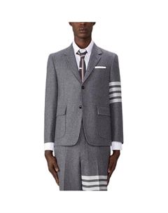 Однобортный блейзер с четырьмя полосками, Medium Gray Thom browne