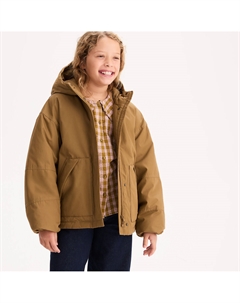 Стеганая куртка с мягким капюшоном зеленый La redoute collections