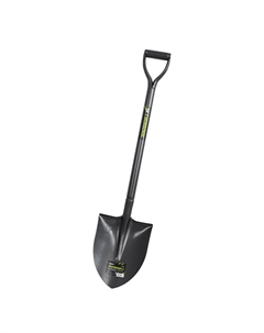 Лопата штыковая Американка ЗЕМЛЕКОП 2 8025207, с металлическим черенком Победить