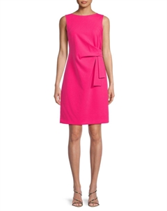 Мини-платье с вырезом лодочкой, цвет Hot Pink Tommy hilfiger