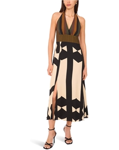 Платье V-neck Barback Maxi, цвет Rich Black Vince camuto