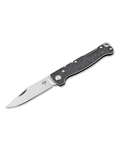 Складной нож Atlas Backlock Clippoint, сталь D2, рукоять сталь Boker