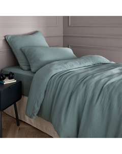 Детский пододеяльник из органического хлопкового газа Yafa синий Am.pm.