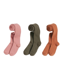 Набор из 3 пар колготок каштановый La redoute collections