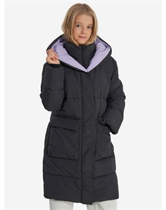 Пальто утепленное для девочек, Черный Oldos