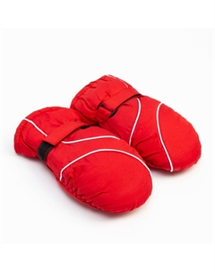 Варежки зимние детские, красные, размер 16 (18 см) Minaku