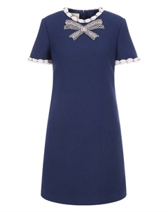 Платье из шерсти и шелка Valentino