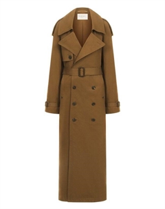 Хлопковый тренч Saint laurent