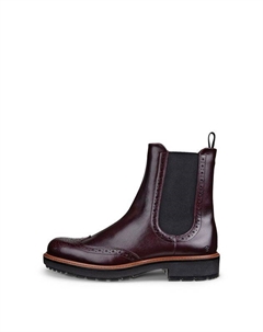 Ботинки кожаные с эластичными вставками Ecco