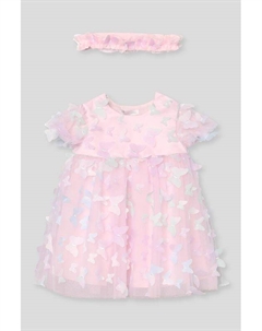 Платье с юбкой из сетки с декором Choupette