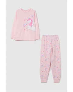 Пижама хлопковая с принтом Ovs