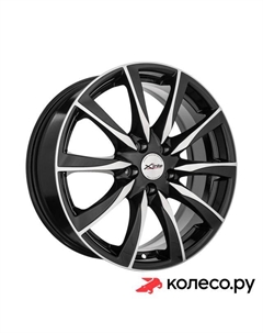 Литой диск X-120М 7x17/5*114.3 D54.1 ET50 BK/FP X`trike