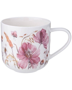 Кружка Flowers 400мл фарфор Lefard