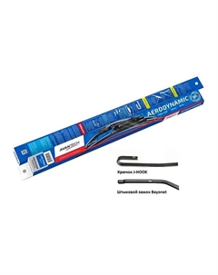 Щетка стеклоочистителя гибридная AJ12 30 см, 12", 1 шт., 2 адаптера (AJ12) Avantech