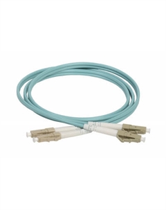 Патч-корд оптический, LC/UPC-LC/UPC, многомодовый, 50/125, OM3, двойной, 1м, голубой (FPC5003-LCU-LCU-C2L-1M) Itk