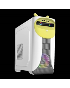 Корпус Cute OWL, mATX, Mini-Tower, USB 3.0, белый/желтый, без БП (Cute OWL White Yellow) Gamemax