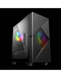 Корпус Cyclops BG, mATX, Mini-Tower, USB 3.1, RGB подсветка, черный/серый, без БП Gamemax