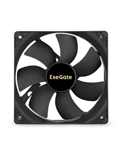 Вентилятор ExtraPower EP12025S3PM, 120 мм, 1800rpm, 28 дБ, 3-pin+4-pin Molex, 1шт, черный (EX283390RUS) Exegate