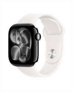 Умные часы Apple Watch Series 11 (GPS+Cellular), 46 мм, Jet Black Aluminum Case/Light Blush Sport Band - M/L