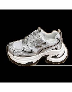 Серебряные женские кроссовки Low top Chunky, цвет Silver Jimixiong