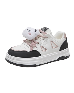 Женские противоскользящие низкие скейтерские кроссовки Black, цвет Black Tonybear