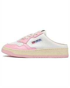 Медалистские мюли-тапочки, бело-розовые Autry