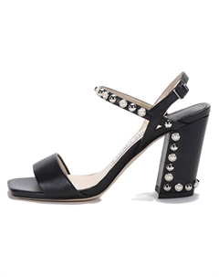 Джимми Чу Женские Черные Сандалии Aadra One Strap Jimmy choo