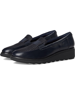 Лоферы Sharon Pace, цвет Navy Leather Clarks