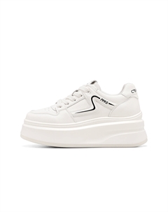 Женские низкие скейтерские кеды бежево-черные, цвет Beige Black C°banner