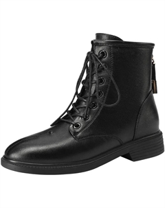 Женские черные модные ботинки на каблуке около 3 см, цвет Black Mulinsen