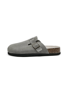 Мужские устойчивые к запаху износостойкие противоскользящие тапочки с закрытым носком, каштановый Hla