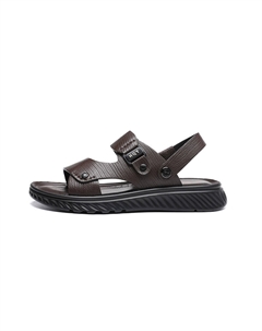 Мужские пляжные сандалии коричневые, цвет Brown Red dragonfly