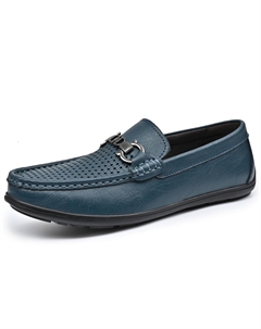 Голубые Мокасины мужские, цвет Blue Kupe