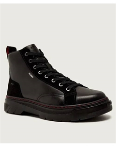 Высокие кожаные туфли urian_hito_ltsd, черный Hugo