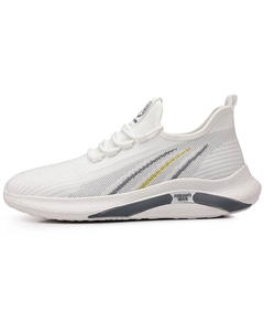 Износостойкие дышащие легкие мужские низкие кроссовки для бега белые, цвет White Aokang