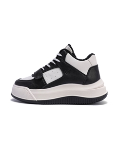 Кеды, скейтборд обувь женская средняя высота черный Paul frank