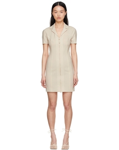 Бежевое платье 'La Robe Tangelo' Jacquemus