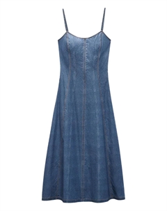 Джинсовое платье Melody на тонких бретелях, синий Rag & bone