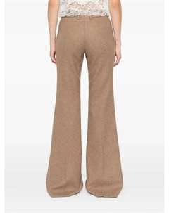 Расклешенные брюки из шерстяной смеси, нейтральный Ermanno scervino